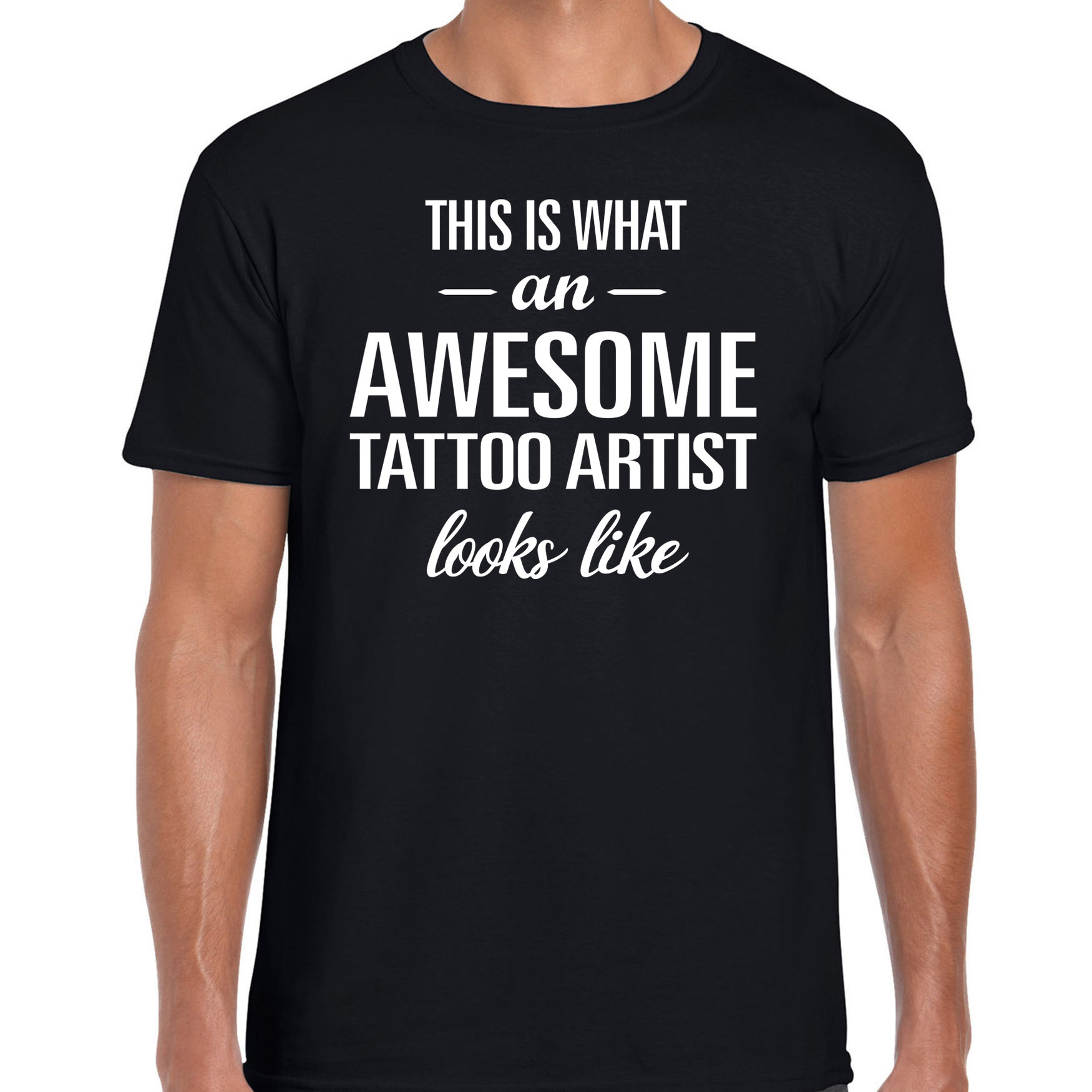 Awesome tattoo artist / geweldige tattoo artiest cadeau t-shirt zwart voor heren Top Merken Winkel
